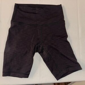 Lululemon Wunder Train High-Rise Short 8” (Heathered Black)